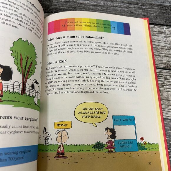 1980s Charlie Brown's Cyclopedia Featuring Your Body Book Volume 1 - Picture 2 of 6
